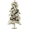 Fraser Hill Farm - 6.0-Ft Snowy Alpine Snow Flocked Christmas Tree with Lifelike Trunk Base and Clear Lights