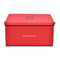 Fraser Hill Farm - Christmas Ornament Storage Box with 3 Drawers and Removable Dividers, Red