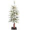 Fraser Hill Farm - 4-Ft. Snowy Downswept Tree with Clear Lights
