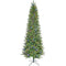 Fraser Hill Farm - 9-Ft. Winter Falls Slim-Silhouette Christmas Tree with 8-Function Multi-Color LED Lighting, Music, and EZ Connect