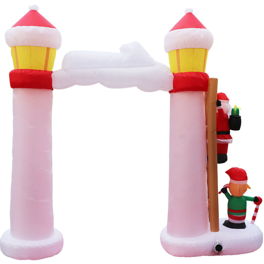 Fraser Hill Farm - 9-Ft. Tall Prelit Lighthouse Arch Inflatable