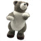 Fraser Hill Farm - 29-In. Grey Bear with Buffalo Plaid Details, Festive Indoor Christmas Decoration