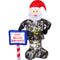 Fraser Hill Farm - 6-Ft. Tall Prelit Camo Santa Inflatable