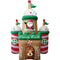 Fraser Hill Farm - 10-Ft. Tall Prelit Santa's Candy Castle Inflatable