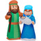 Fraser Hill Farm - 6-Ft. Pre-Lit Holy Family - Baby Jesus, Mary, and Joseph, Outdoor Blow-Up Christmas Inflatable with Lights and Storage Bag