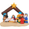 Fraser Hill Farm - 6.5-Ft. Wide Nativity Scene, Blow Up Inflatable with Lights and Storage Bag