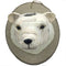 Fraser Hill Farm - 18-In. Wall Hanging - Mounted Polar Bear, Festive Indoor Christmas Decoration