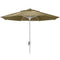Fiberbuilt Table Umbrellas Beige 7.5' Oct Market 8 Rib Champagne Bronze Crank with Antique Marine Grade Canopy