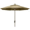 Fiberbuilt Table Umbrellas Beige 7.5' Oct Market 8 Rib Crank Champagne Bronze with Antique Marine Grade Canopy