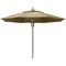 Fiberbuilt Table Umbrellas Beige 7.5' Oct Market 8 Rib Pulley Pin Champagne Bronze with Antique Marine Grade Canopy