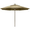 Fiberbuilt Table Umbrellas Beige 7.5' Oct Market 8 Rib Push up Champagne Bronze with Antique Marine Grade Canopy
