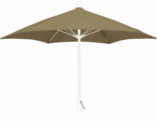 Fiberbuilt Table Umbrellas Beige Fiberbuilt 7.5' Terrace Umbrella w/ Crank Lift and Tilt