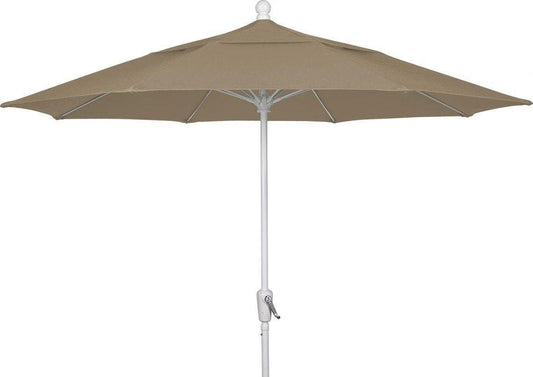 Fiberbuilt Table Umbrellas Beige Fiberbuilt 9' Terrace Umbrella w/ Crank Lift