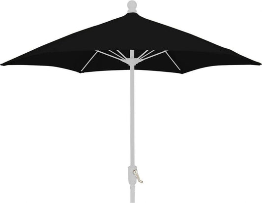 Fiberbuilt Table Umbrellas Black Fiberbuilt 7.5' Terrace Umbrella w/ Crank Lift and Tilt