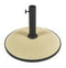 Fiberbuilt Umbrella Base Beige 55 lbs Concrete Base Fits up to 1.75" Dia Umbrella Poles