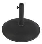 Fiberbuilt Umbrella Base Black 55 lbs Concrete Base Fits up to 1.75" Dia Umbrella Poles