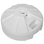 Fiberbuilt Umbrella Base White 16" Dia Plastic Black Umbrella Base Fits 1.5" Dia Umbrella Poles