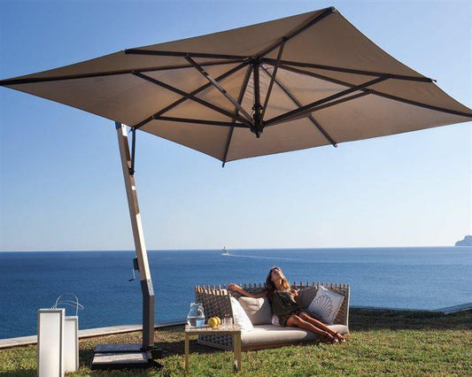 FIM Umbrella Cantilever Umbrellas Silver FIM P17 Patio Umbrella 11.5'