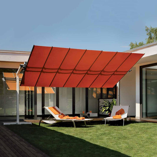 FIM Umbrella Umbrellas FIM Flexy 8x16 Freestanding Dual-Post Umbrella