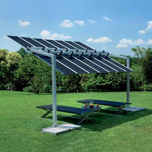 FIM Umbrella Umbrellas Flexy 10x10 Freestanding Dual-Post Umbrella