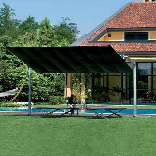 FIM Umbrella Umbrellas Flexy 10x12 Freestanding Dual-Post Umbrella