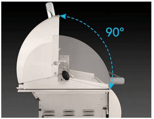 Fire Magic Gas Grill Aurora Gas Grill Head Only with Analog Thermometer and Rotisserie Backburner, 20,000 btu, 36" x 22" Cooking Area (792 sq. in.) - NG