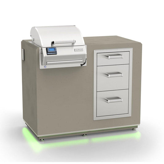 Fire Magic Kitchen Accessories 36" x 44" Electric Grill Island Bundle - Triple Drawer