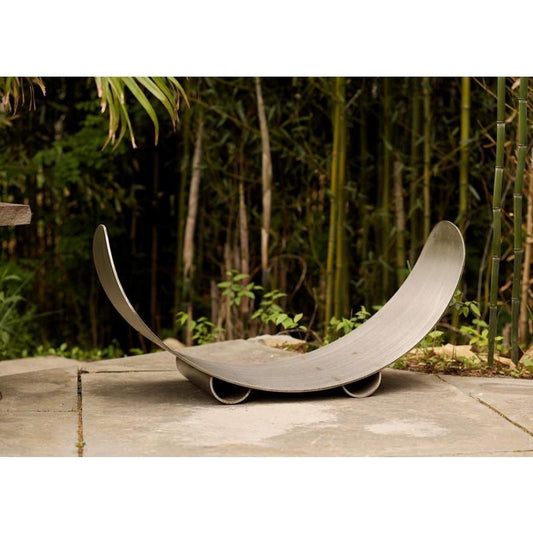 Fire Pit Art Fire Pit Fire Pit Art Crescent Log Rack - Stainless