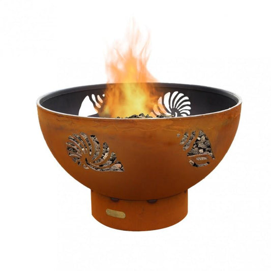 Fire Pit Art Fire Pit Iron Oxide / Match Lit / Natural Gas Fire Pit Art Beachcomber