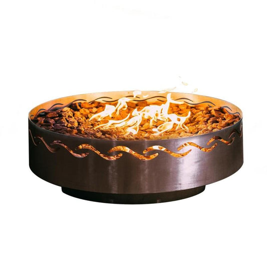 Fire Pit Art Fire Pit Iron Oxide / Match Lit / Natural Gas Fire Pit Art Fire Surfer 30"