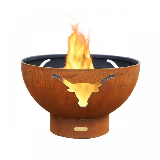 Fire Pit Art Fire Pit Iron Oxide / Match Lit / Natural Gas Fire Pit Art Longhorn