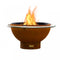 Fire Pit Art Fire Pit Iron Oxide & Stainless / Match Lit / Natural Gas Fire Pit Art Bella Luna