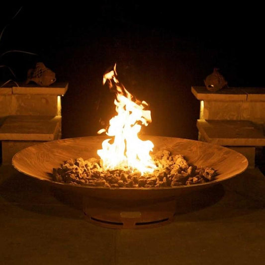 Fire Pit Art Gas Fire Pit Copy of Fire Pit Art- Asia 72" - Iron Oxide Patina