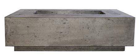 Firegear Fire Pits Firegear - Sanctuary 1 - Fire Table constructed of high-strength, glass fiber reinforced concrete. 56" W X 38" D, NG, TMSI Ignition, Slate Finish