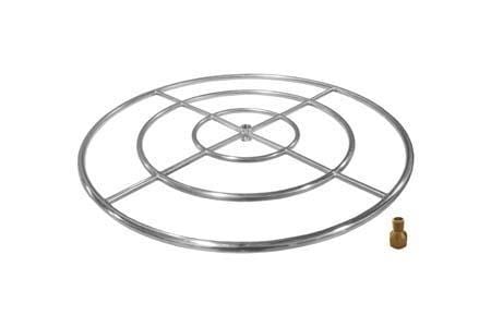 Firegear Fire Ring Firegear - 36" Triple Ring Stainless Steel Fire Ring Burner NG