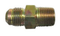 Firegear Firegear Accessories Firegear - Steel Gas Flare Fitting, 3/8" OD Flare x 3/8" MIP (tapped 1/8" FIP)