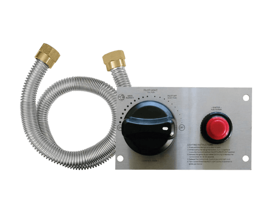 Firegear - 20 inch Brass Square Burning Spur Drop-In Burner - FPB-20SPSBR14TPSI-N