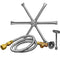 Firegear Stainless Steel Burning Spur Kits Firegear - 31" Kit SS Burning Spur, Orifice, 1/2" OD Flare x 1/2" MIP, 46" SS Flex (LP Orifice Purchase FGOASLP29)