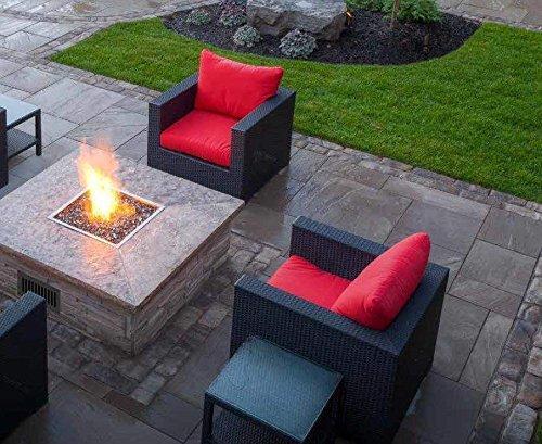 Firegear Stainless Steel Square Pan and Spur Burner Firegear - 26" Pan with SS 22" Burning Spur MT Ignition for NG (LP Kit Purchase LPK41)