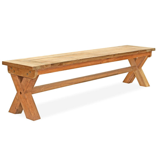 Harmonia Living - Fields 74" Reclaimed Teak Dining Bench | FLD-TK-74BNCH