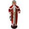 Fraser Hill Farm - 58-In. Dancing Mrs. Claus with Hooded Cloak and Faux Lantern, Life-Size Motion-Activated Christmas Animatronic