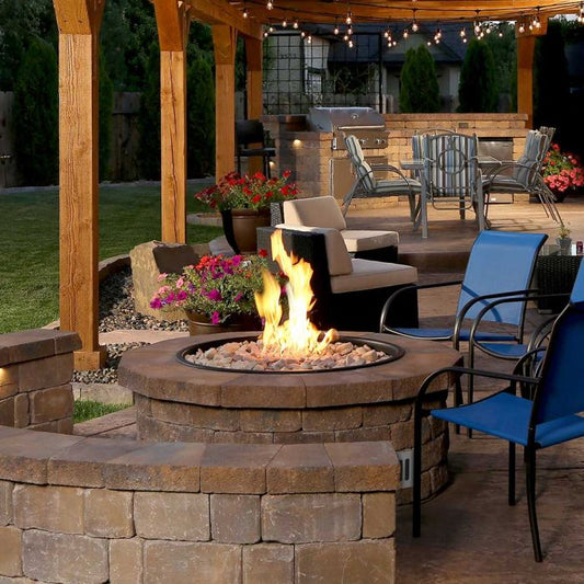 Firegear - Pro Series Brass Gas Fire Pit Burning Spur Kit - FG-PSBR-BS10-LPK