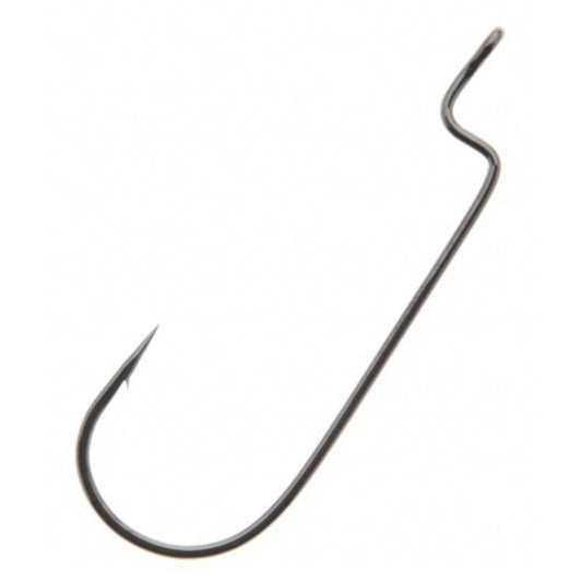 Gamakatsu Fishing : Hooks Gamakatsu Worm Offset NS Black Hook Size 2 100 Per Pack