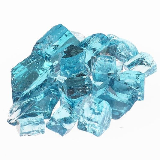 Grand Canyon Gas Logs Fire Glass Calypso Light Blue Grand Canyon Reflective Fire Glass - 10 Pounds