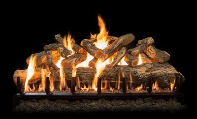 Grand Canyon Gas Logs Gas Logs 24 Grand Canyon Arizona Weathered Oak Jumbo See-Thru Log Set
