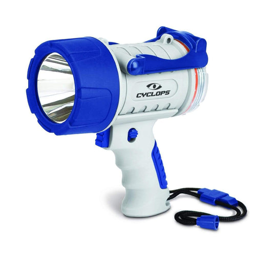 GSM Outdoors Lights : Rechargeable Lights Cyclops 300 Lumen Rechargeable Waterproof Spotlight - Marine