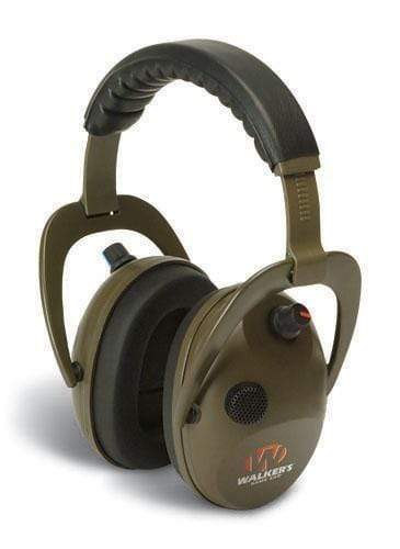 GSM Outdoors Public Safety/L.E. : Hearing Protection Walkers Alpha Compact Ear Muffs GWP-WREPMBN