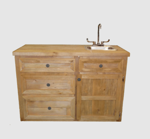 Haggards Bar with Sink Black Knobs