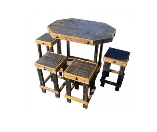 Haggards Outdoor Dining Set Whitestone Patio Set Black