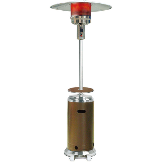 Hanover - Steel Umbrella patio heater, 7' tall, propane, 48,000 BTU - Patio Heaters - HAN002BRSSL